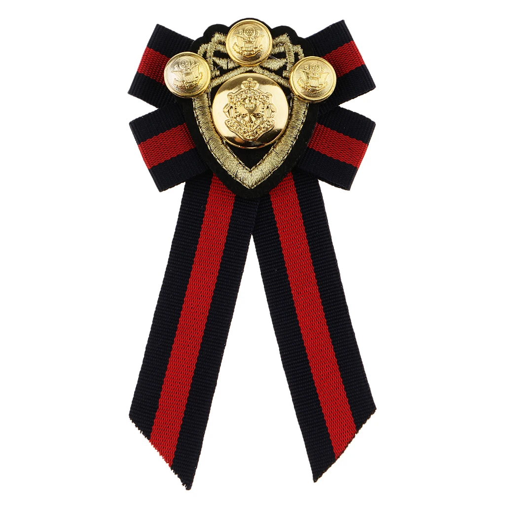 Vintage Pre-tied Bowknot Brooch Fabric Bow Tie Men Wome British Badge Pin Vintage Pre-tied Bowknot Brooch Fabric Bow Tie Men Wome British Badge Pin