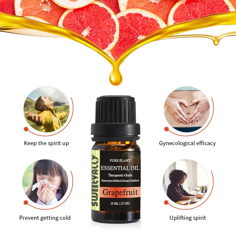 10ml Natural Pure Essential Oil Relax Fragrance Oil Relieve Stress Aromatherapy Diffusers Grapefruit Essential Oils
10ml Natural Pure Essential Oil Relax Fragrance Oil Relieve Stress Aromatherapy Diffusers Grapefruit Essential Oils