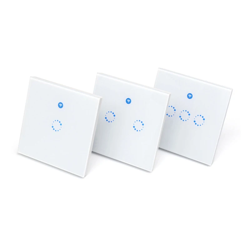 Wifi Wall Touch Switch 1Gang 2Gang 3Gang 1Way Wireless Remote Light Relay App Control Work with Alexa Google HomeTouch Touch EU
Wifi Wall Touch Switch 1Gang 2Gang 3Gang 1Way Wireless Remote Light Relay App Control Work with Alexa Google HomeTouch Touch EU