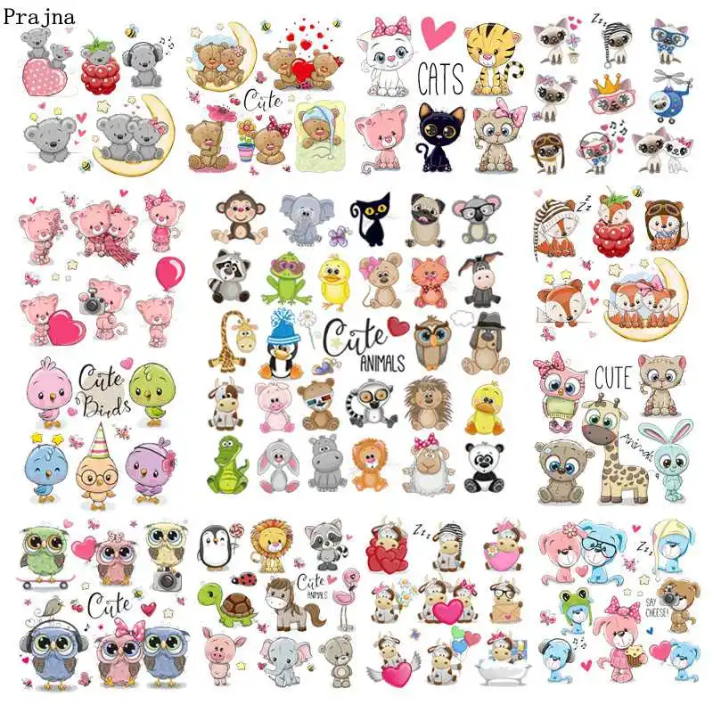 Prajna Cartoon Animal Iron On Transfers Unicorn Cat Owl Hot Vinyl Thermal Stickers On Kids Clothes DIY Heat Transfers Appliques
Prajna Cartoon Animal Iron On Transfers Unicorn Cat Owl Hot Vinyl Thermal Stickers On Kids Clothes DIY Heat Transfers Appliques