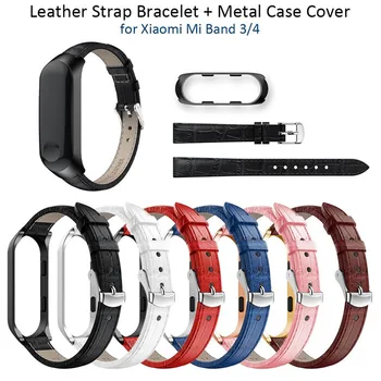 For Xiaomi mi band 3/4 Genuine Leather Watch band with metal case miband 3 Replacement wristband watches Strap Smart Accessories
For Xiaomi mi band 3/4 Genuine Leather Watch band with metal case miband 3 Replacement wristband watches Strap Smart Accessories