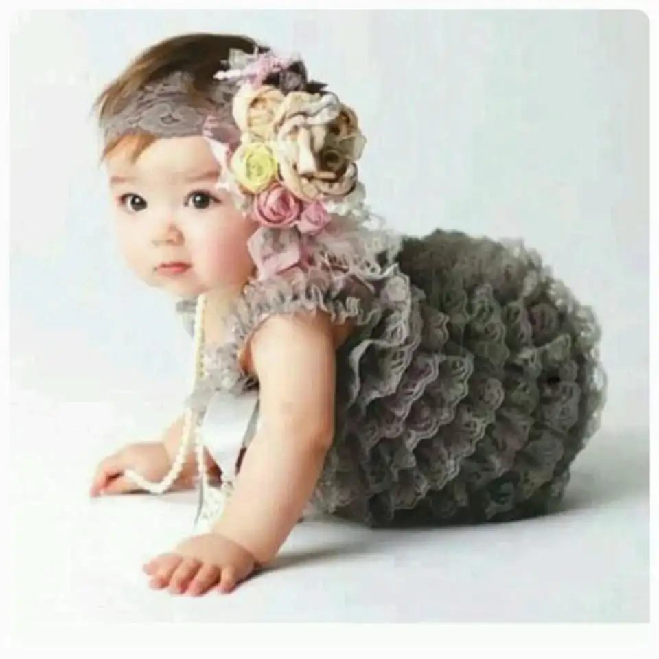 

Hot Sale Baby Lace Romper Infant Girls Boys Posh Petti Ruffles Corset Romper with Straps and Ribbon Bow Kids Jumpsuit