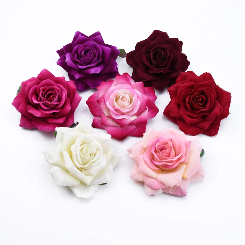 10 см фланелевые розы свадебные цветы для невесты материал рождественские