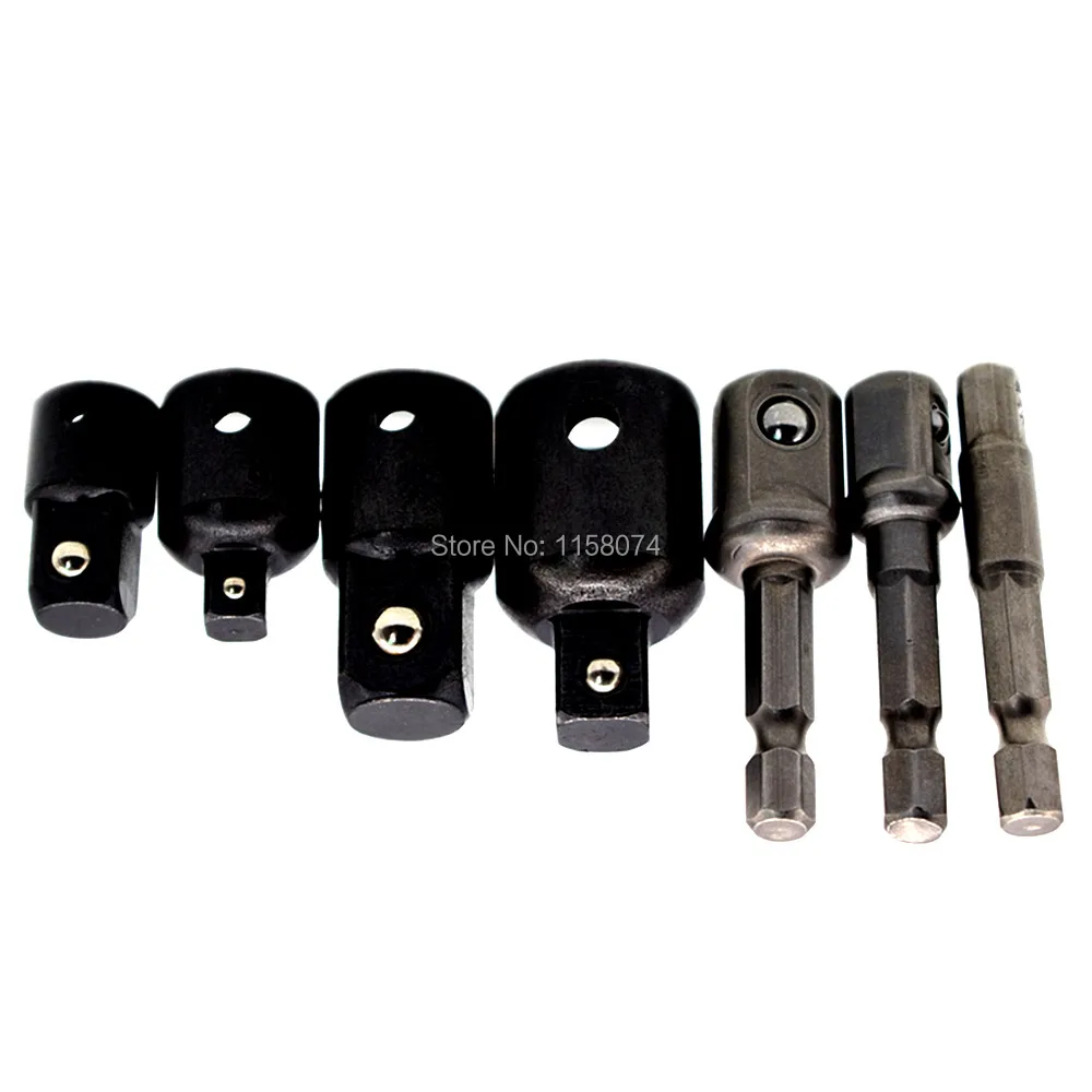 7pcs Impact Socket Reducer Set Step Down Adaptors 1/2" 3/8" 1/4" Impact Adaptor Socket Converter Reducer
7pcs Impact Socket Reducer Set Step Down Adaptors 1/2" 3/8" 1/4" Impact Adaptor Socket Converter Reducer