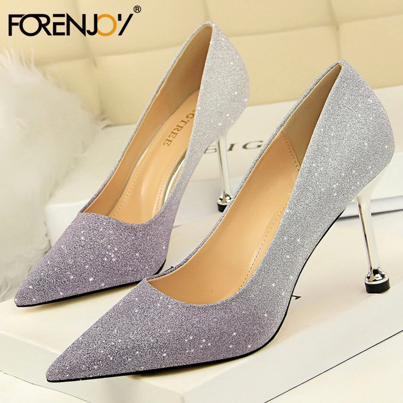 FOYENJOY Women's Pumps 2020 New Stiletto Heel Shiny Gradient Color-Single Shoe Women's Banquet High Heels
FOYENJOY Women's Pumps 2020 New Stiletto Heel Shiny Gradient Color-Single Shoe Women's Banquet High Heels