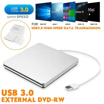 USB3.0 External CD/DVD Burner DVD-ROM Optical Drive player Slot Loading Portatil for Windows 7/8/10 MACs Notebook Driver
USB3.0 External CD/DVD Burner DVD-ROM Optical Drive player Slot Loading Portatil for Windows 7/8/10 MACs Notebook Driver