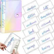 A6 Rainbow Soft PVC Notebook Cover, Planner Budget Binder Organizer with 12 Categories Zipper Binder Envelopes for Bill Planner
A6 Rainbow Soft PVC Notebook Cover, Planner Budget Binder Organizer with 12 Categories Zipper Binder Envelopes for Bill Planner