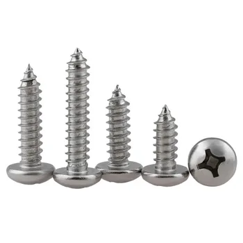 GuHua Cross Round Head Self Tapping Screw PA 316 Stainless Steel Philips Pan Head Tapping Wood Screws GB845 M3.5M4M5M6 10Pcs
GuHua Cross Round Head Self Tapping Screw PA 316 Stainless Steel Philips Pan Head Tapping Wood Screws GB845 M3.5M4M5M6 10Pcs