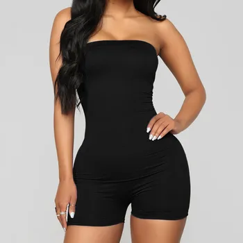 2020 Women Jumpsuit Strapless Tube Summer Off Shoulder Solid Color Camouflage Print Strapless Romper Casual Short Playsuit
2020 Women Jumpsuit Strapless Tube Summer Off Shoulder Solid Color Camouflage Print Strapless Romper Casual Short Playsuit