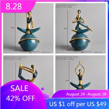 Resin Yoga Girl Statue Nordic Creative Crafts Living Room TV Cabinet Home Decoration Decoration Christmas Gift
Resin Yoga Girl Statue Nordic Creative Crafts Living Room TV Cabinet Home Decoration Decoration Christmas Gift