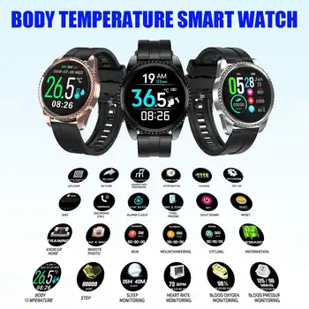 Digital Smart Watches Bluetooth Color Screen Waterproof Bracelet Watch Heart Rate Body Temperature Monitor Health Sports Tracker
Digital Smart Watches Bluetooth Color Screen Waterproof Bracelet Watch Heart Rate Body Temperature Monitor Health Sports Tracker