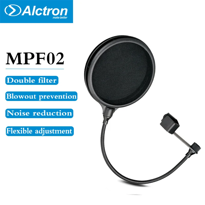 Alctron PF04 Microphone Double-layer Filter Blowout Cover Webcast Wind and Blowout Prevention Net
Alctron PF04 Microphone Double-layer Filter Blowout Cover Webcast Wind and Blowout Prevention Net