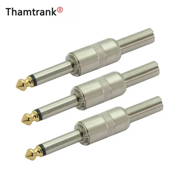 20pcs/lot 1/4 inch Plug Jack 6.35mm Mono Male Connector With Spring Tail Gold Plated Guitar Effects Pedal Microphone Connector
20pcs/lot 1/4 inch Plug Jack 6.35mm Mono Male Connector With Spring Tail Gold Plated Guitar Effects Pedal Microphone Connector