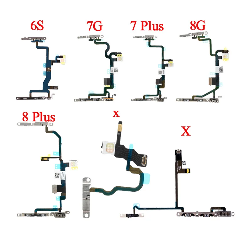 1 Piece Power Flex Cable with Metal For iPhone 5 5S 6 6s 7 8 Plus X XR XS Max Volume Button Power Switch On Off Button Key
1 Piece Power Flex Cable with Metal For iPhone 5 5S 6 6s 7 8 Plus X XR XS Max Volume Button Power Switch On Off Button Key