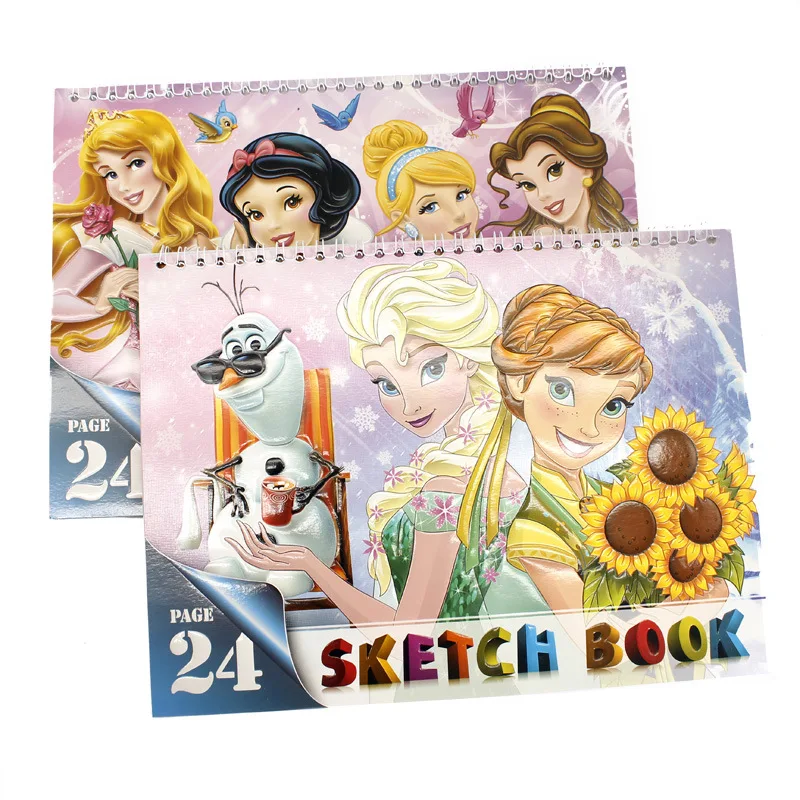 Frozen A4 cartoon Coil book Mickey Minnie Notebook Sketchbook Sophia Spiderman 16K Blank Picture Book Paintin school supplies
Frozen A4 cartoon Coil book Mickey Minnie Notebook Sketchbook Sophia Spiderman 16K Blank Picture Book Paintin school supplies
