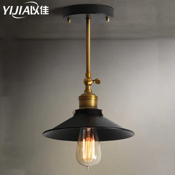 Loft vintage industrial pendant light nordic retro lights black iron lampshade edison lamp metal light fixture dining room 220V
Loft vintage industrial pendant light nordic retro lights black iron lampshade edison lamp metal light fixture dining room 220V