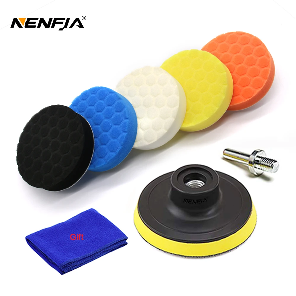 5pcs Hexagonal Polished pad set Sponge Disc Buffing Sponge Waxing Polishing Pad Kit Set For Car Polisher Buffer 3/4/5/6/inches
5pcs Hexagonal Polished pad set Sponge Disc Buffing Sponge Waxing Polishing Pad Kit Set For Car Polisher Buffer 3/4/5/6/inches
