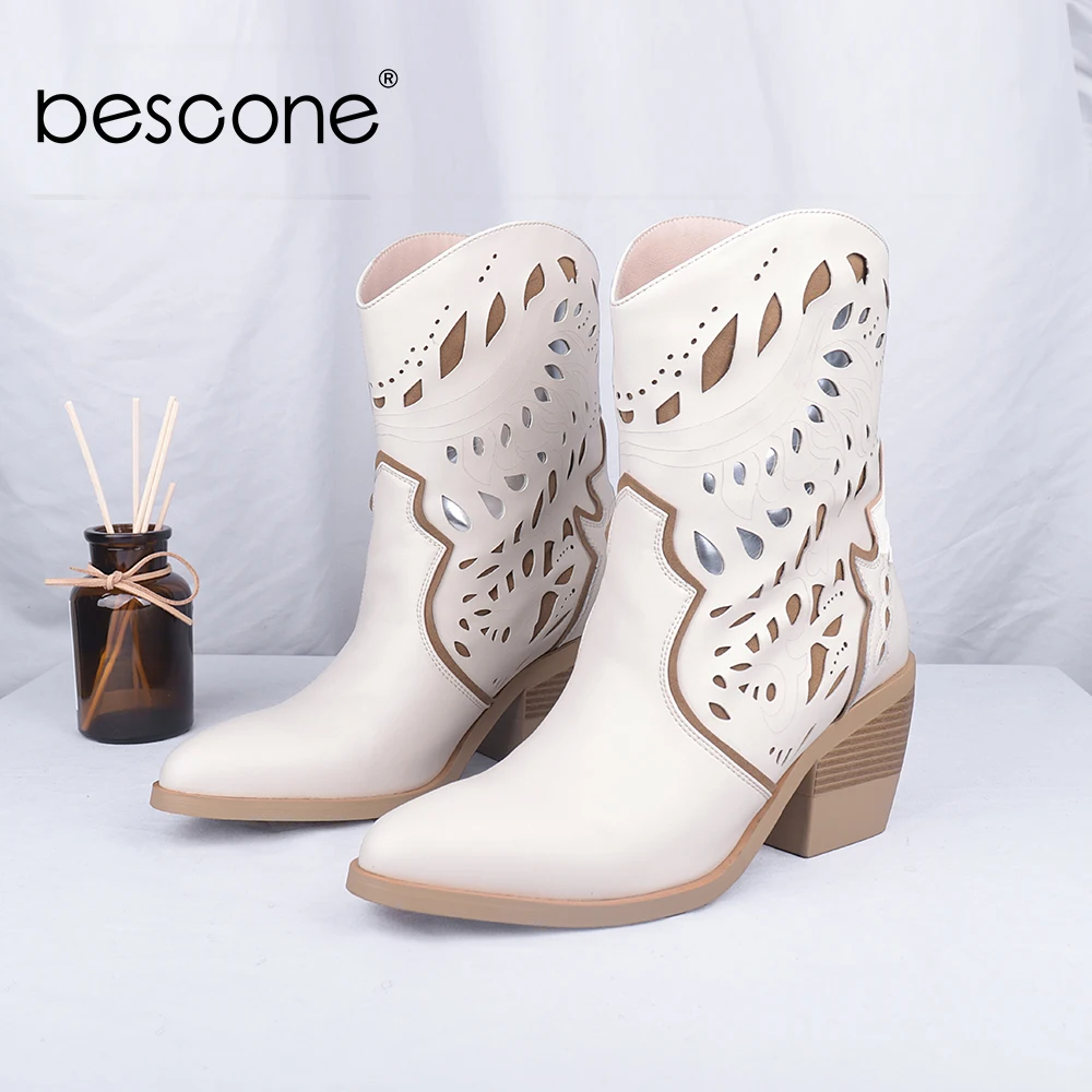 Bescone mid-calf boots woman winter fashion chelsea boots round toe mid-calf boots ladies hollow out middle heel boots BC783
Bescone mid-calf boots woman winter fashion chelsea boots round toe mid-calf boots ladies hollow out middle heel boots BC783