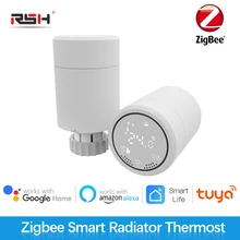 RSH Tuya ZigBee Smart Radiator Actuator Programmable Thermostatic Valve Temperature Controller Voice Control via Google
RSH Tuya ZigBee Smart Radiator Actuator Programmable Thermostatic Valve Temperature Controller Voice Control via Google