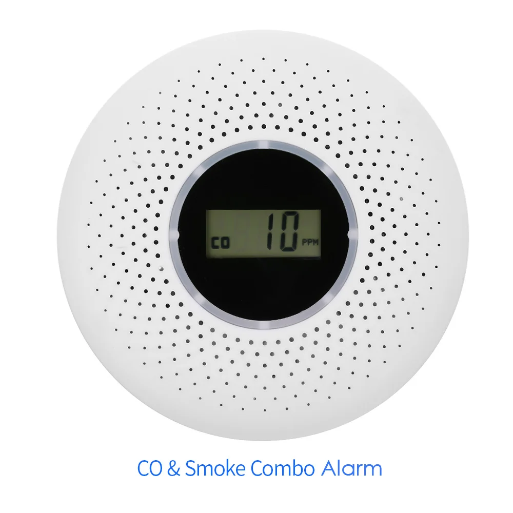 2 in 1 LCD Display Carbon Monoxide Smoke Detector CO Alarm System pir sensor home security with Sound Warning
2 in 1 LCD Display Carbon Monoxide Smoke Detector CO Alarm System pir sensor home security with Sound Warning