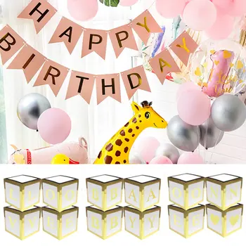 Wedding Decorations 4PCS Gift Box Set BABY LOVE Block Balloon Box Case Birthday Party DIY Baby Shower Gift Boxes Packing Box
Wedding Decorations 4PCS Gift Box Set BABY LOVE Block Balloon Box Case Birthday Party DIY Baby Shower Gift Boxes Packing Box