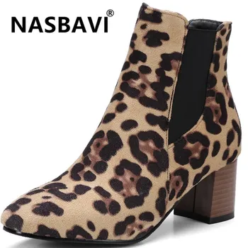 Europe and America Autumn Winter women Leopard Ankle Boots Square head Thick High Heels Female Boot Shoes Women 2019 new boots
Europe and America Autumn Winter women Leopard Ankle Boots Square head Thick High Heels Female Boot Shoes Women 2019 new boots