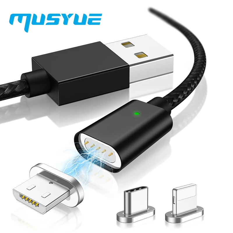 Musyue Magnetic Cable for iPhone Samsung Huawei Xiaomi Note 7 Pro USB Type C Cable Magnet Charger Micro USB Cable Charing Cable
Musyue Magnetic Cable for iPhone Samsung Huawei Xiaomi Note 7 Pro USB Type C Cable Magnet Charger Micro USB Cable Charing Cable