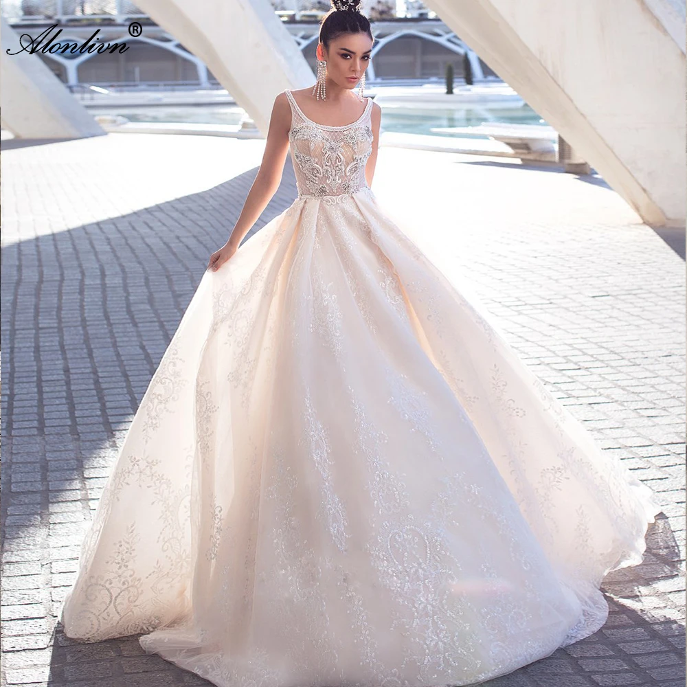 Цельное блестящее свадебное платье-трапеция Alonlivn из вуали с бисером и кристаллами на тонких бретельках без рукавов платье невесты на заказ
Цельное блестящее свадебное платье-трапеция Alonlivn из вуали с бисером и кристаллами на тонких бретельках без рукавов платье невесты на заказ