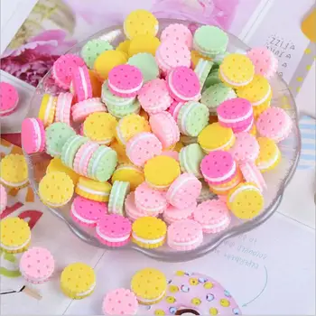 50Pcs Mixed Colorful Cookies Flat Back Resin Cabochon Figurine Stone Embellishments Applique DIY Wedding Scrapbook Craft 
50Pcs Mixed Colorful Cookies Flat Back Resin Cabochon Figurine Stone Embellishments Applique DIY Wedding Scrapbook Craft