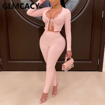 Two Piece Outfits for Women Long Sleeve Crop Top & Bodycon Pant Sexy & Club Suit 
Two Piece Outfits for Women Long Sleeve Crop Top & Bodycon Pant Sexy & Club Suit
