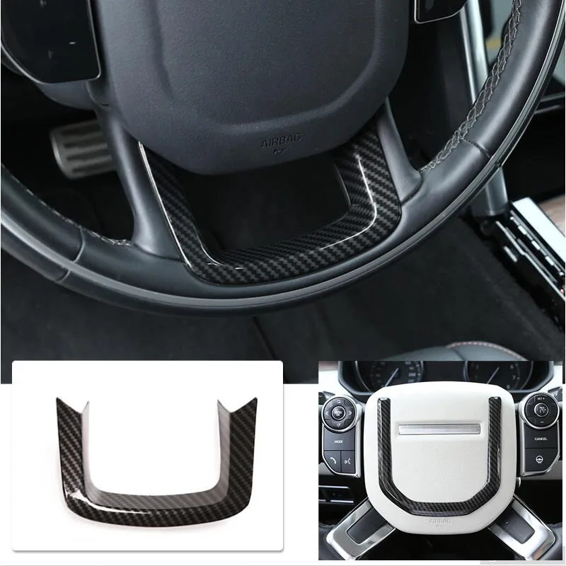 For Land LR Range Rover Sport Velar Evoque Discovery Sport 5 Car steering wheel center frame 6clock U cover Trim Limited edition
