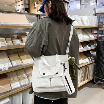 Bag WOMEN'S Bag New Style 2020 Large Capacity Canvas Bag WOMEN'S Single-shoulder Bag Men's College Student Class Shoulder Bag
Bag WOMEN'S Bag New Style 2020 Large Capacity Canvas Bag WOMEN'S Single-shoulder Bag Men's College Student Class Shoulder Bag