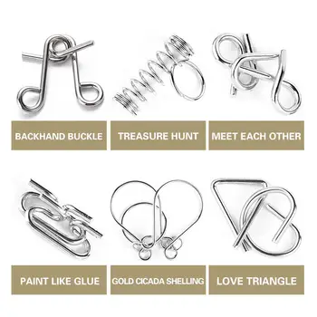 Durable High Carbon Steel 25pcs/Set Lock Thinking Game Nine Interlocking Links Stress Reliever Toys Home Fitness Adult
Durable High Carbon Steel 25pcs/Set Lock Thinking Game Nine Interlocking Links Stress Reliever Toys Home Fitness Adult