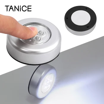 TANiCE 6 Pcs 4 LED Touch Push Button Light Cold White Lighting Self-Stick On Click Battery Button Spot Lights Cabinet Closet 
TANiCE 6 Pcs 4 LED Touch Push Button Light Cold White Lighting Self-Stick On Click Battery Button Spot Lights Cabinet Closet