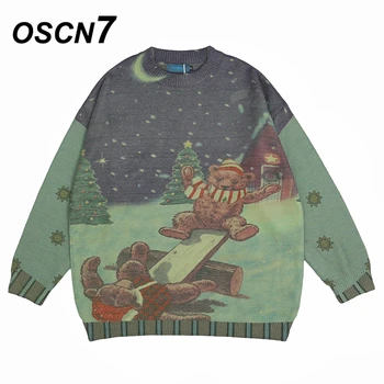 OSCN7 Christmas Oversize Sweaters Men 2020 Winter High Streetwear Fashion Mens Pullovers Round Neck Vintage Sweaters 9
OSCN7 Christmas Oversize Sweaters Men 2020 Winter High Streetwear Fashion Mens Pullovers Round Neck Vintage Sweaters 9