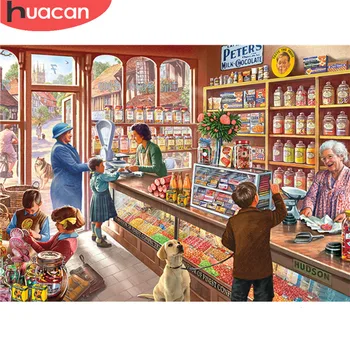 HUACAN Full Square Drill 5D DIY Diamond Painting Toy Store 3D Embroidery Cross Stitch Landscape Home Decoration
HUACAN Full Square Drill 5D DIY Diamond Painting Toy Store 3D Embroidery Cross Stitch Landscape Home Decoration