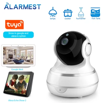 ALARMEST 1080P Home Security IP Camera Two Way Audio Wireless Camera 2MP Night Vision WiFi Camera Smart life app control
ALARMEST 1080P Home Security IP Camera Two Way Audio Wireless Camera 2MP Night Vision WiFi Camera Smart life app control