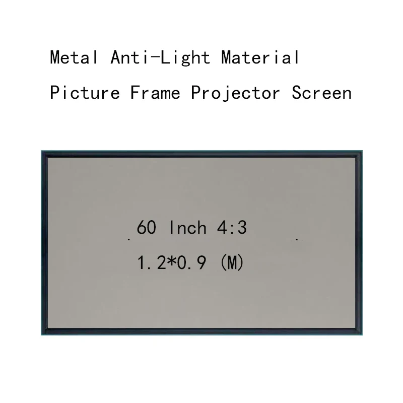 Thinyou 1 CM frame 60inch 4:3 Projection Screens Wall Mounted Picture frame Metal Anti-Light Material HD projector screen
Thinyou 1 CM frame 60inch 4:3 Projection Screens Wall Mounted Picture frame Metal Anti-Light Material HD projector screen