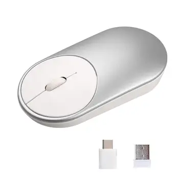 Type-C Wireless Mouse ABS Material Silver Quiet 2.4G Wireless USB Computer Cursor For Notebook Computer Laptop
Type-C Wireless Mouse ABS Material Silver Quiet 2.4G Wireless USB Computer Cursor For Notebook Computer Laptop