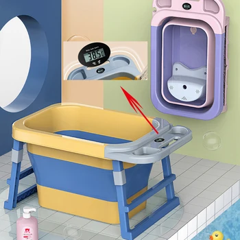 Bath Tub Kids Folding Bathtub Temperature Soaking Bathtub Shower Baby Soak Wash Bath Water Tub Indoor Room Spa for 0-7 Years Old
Bath Tub Kids Folding Bathtub Temperature Soaking Bathtub Shower Baby Soak Wash Bath Water Tub Indoor Room Spa for 0-7 Years Old