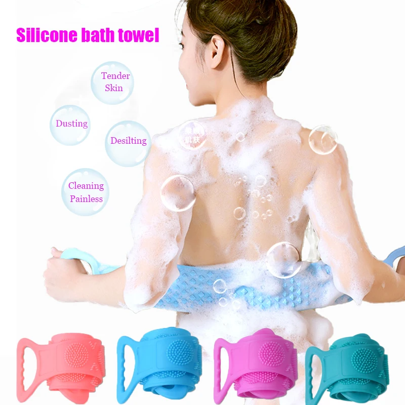 Silicone Brushes Bath Towels Rubbing Back Mud Peeling Body Massage Shower Scrubbing Bath Belt Flexible Scrubber Skin Cleaning
Silicone Brushes Bath Towels Rubbing Back Mud Peeling Body Massage Shower Scrubbing Bath Belt Flexible Scrubber Skin Cleaning