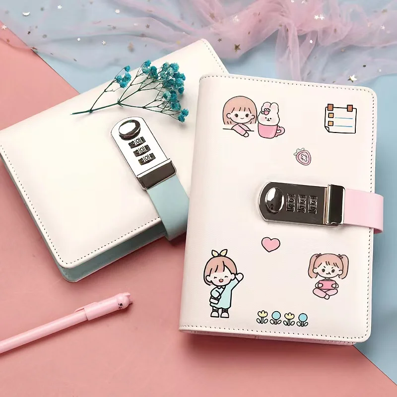 Cute Password Lock Loose-leaf Notebook 6 holes Hand Book Multifunctional binder Diary Buckle Notepad Student School Stationery
Cute Password Lock Loose-leaf Notebook 6 holes Hand Book Multifunctional binder Diary Buckle Notepad Student School Stationery