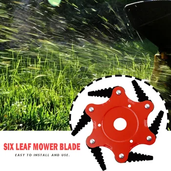 6 Teeth Durable Grass Trimmer Head Steel Brush Cutter Blade 65Mn Manganese Lawn Weeding Garden Tools Acce Strimmer Mower Blade 
6 Teeth Durable Grass Trimmer Head Steel Brush Cutter Blade 65Mn Manganese Lawn Weeding Garden Tools Acce Strimmer Mower Blade