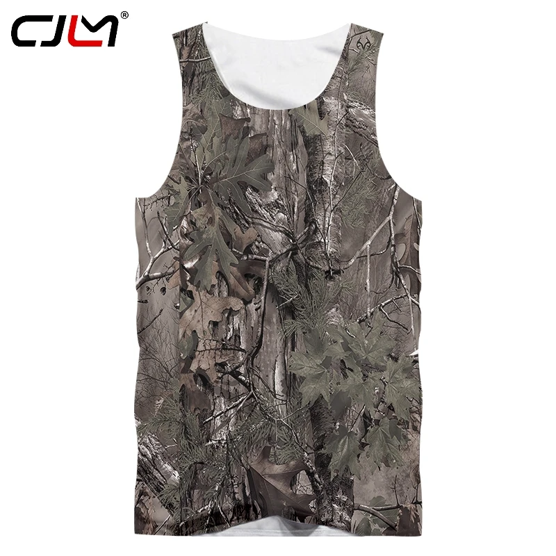 

CJLM Man Flowers Grass Vest Weeds Natural Men's Fallen Leaves Jungle Sleeveless Tops 3D Full Printed Tank Top Oversized Dropship