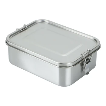 1200Ml Stainless Steel Lunch Box Tableware Food Container Single Layer Student Lunch Boxes Large Capacity Easy Clean with 3 Comp
1200Ml Stainless Steel Lunch Box Tableware Food Container Single Layer Student Lunch Boxes Large Capacity Easy Clean with 3 Comp