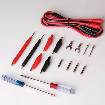 Elisona ANENG 18PCS Multi-Function Combination Wire Line Test Lead Screwdriver Kit Multimeter for Electronic Testing Work
Elisona ANENG 18PCS Multi-Function Combination Wire Line Test Lead Screwdriver Kit Multimeter for Electronic Testing Work