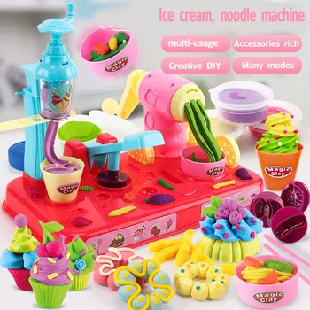 2020 DIY Clay Dough Plasticine Ice Cream Machine Mould Play Kit DIY Toy Handmade Noodle Maker Kitchen Toy Kids Gift
2020 DIY Clay Dough Plasticine Ice Cream Machine Mould Play Kit DIY Toy Handmade Noodle Maker Kitchen Toy Kids Gift