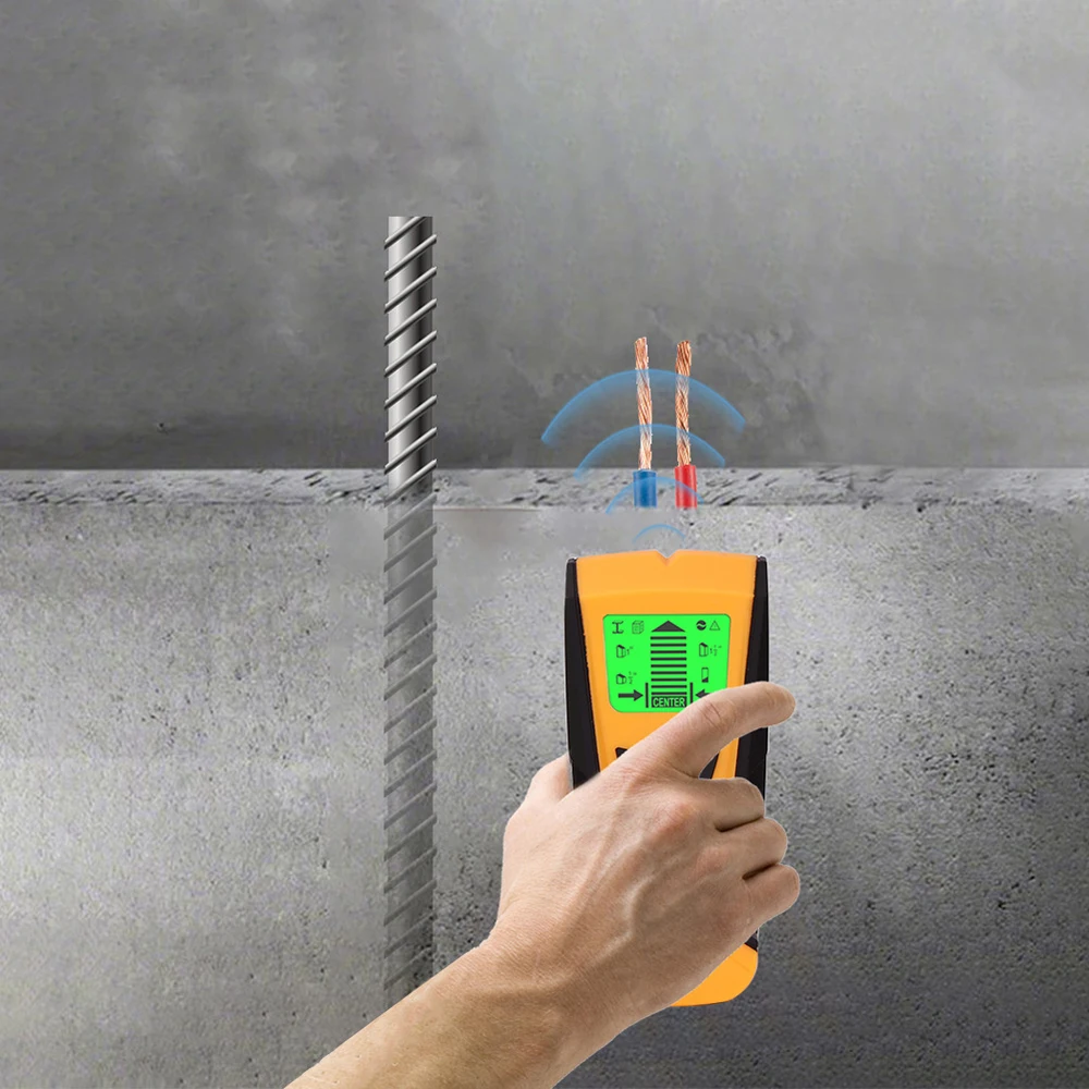 Detector de Barreiras - Scanner de Parede 3 em 1