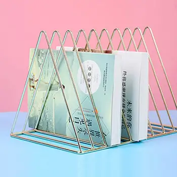 Adeeing Bookshelf Simple Iron Art Tabletop Triangular Storage Rack for Home Office Book File Organize d25
Adeeing Bookshelf Simple Iron Art Tabletop Triangular Storage Rack for Home Office Book File Organize d25