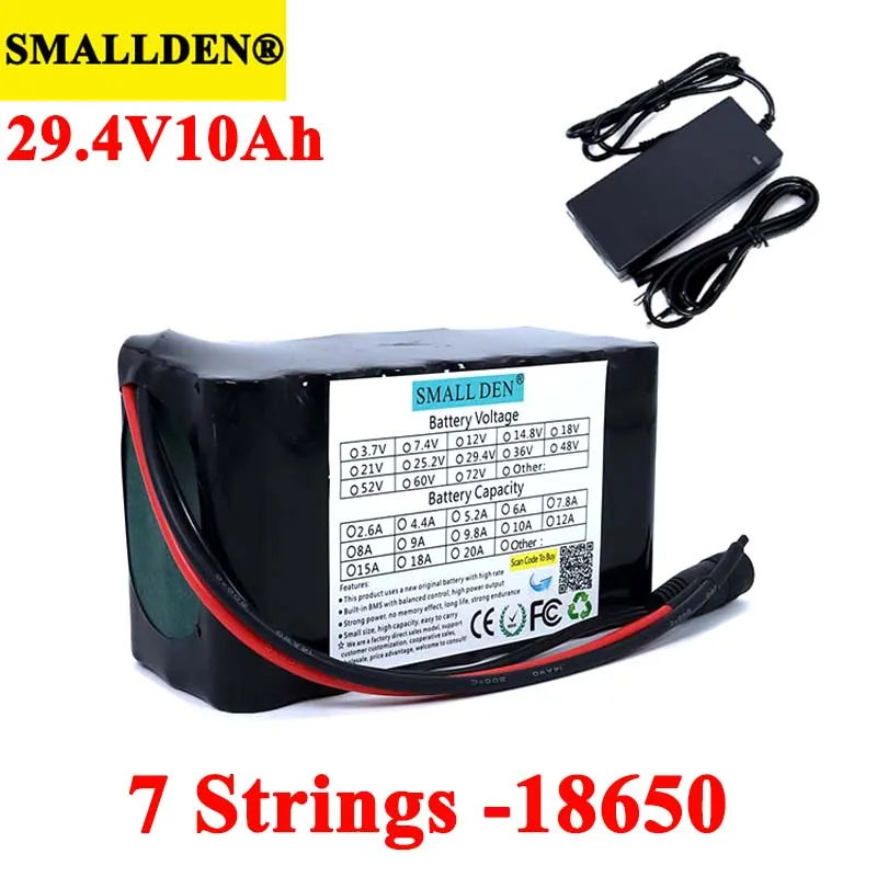 24V 10Ah 7S3P 18650 Rechargeable battery pack 29.4V Electric bicycle moped li-ion batteries with 15A BMS Protection + Charger
24V 10Ah 7S3P 18650 Rechargeable battery pack 29.4V Electric bicycle moped li-ion batteries with 15A BMS Protection + Charger